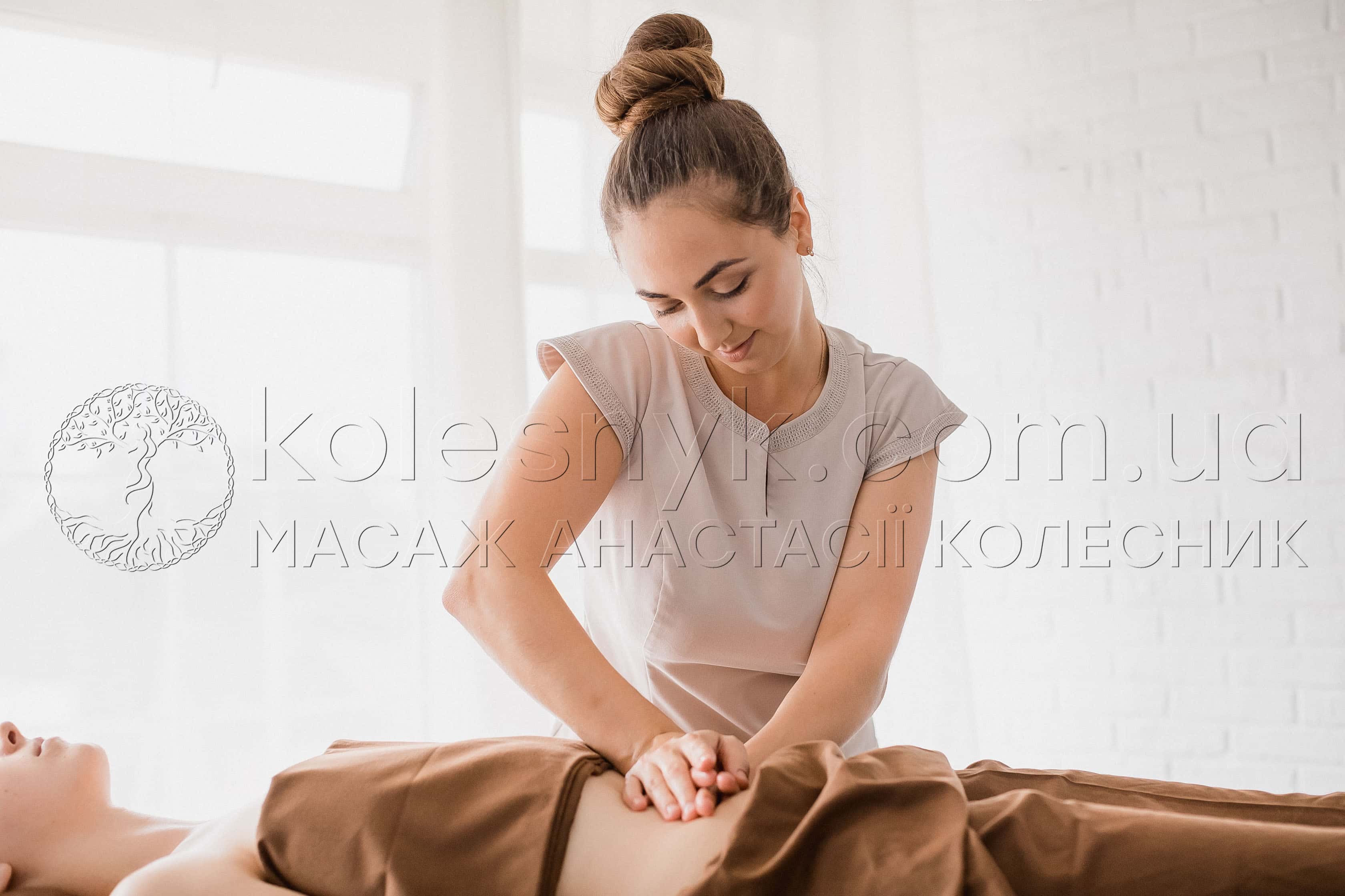Процес виконання загального розслабляючого масажу